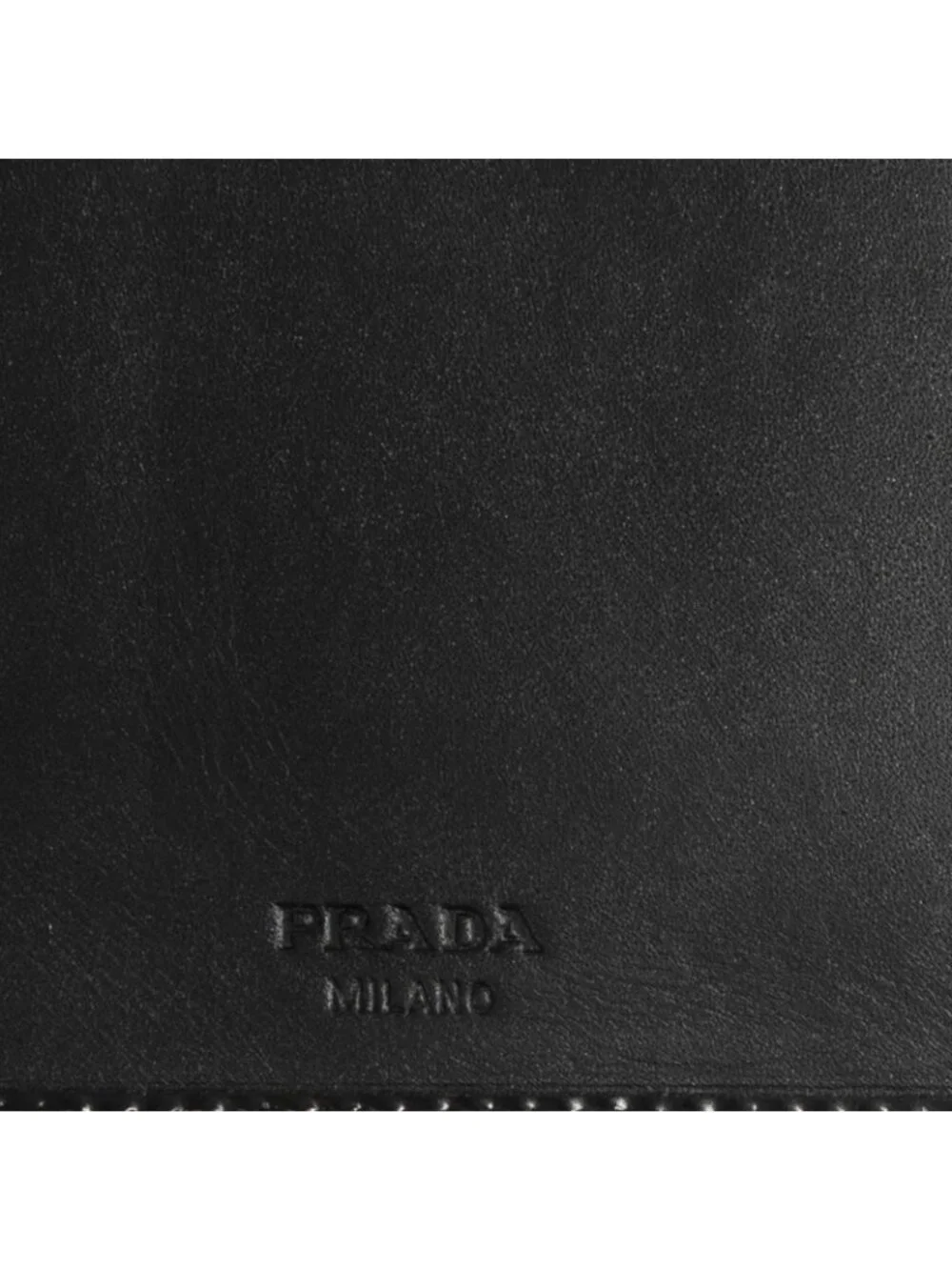 Prada Bifold Wallet Black Spazzolato Patent Leathera